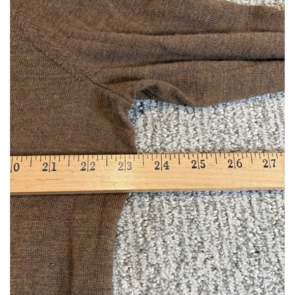 GAP 100% Merino Wool Brown Turtleneck Sweater Size XXL Long Sleeve Lightweight - Picture 5 of 7
